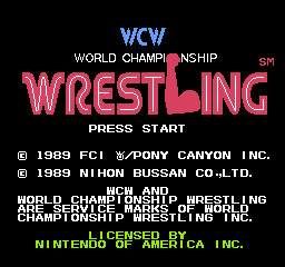 World Champ title screen for NES